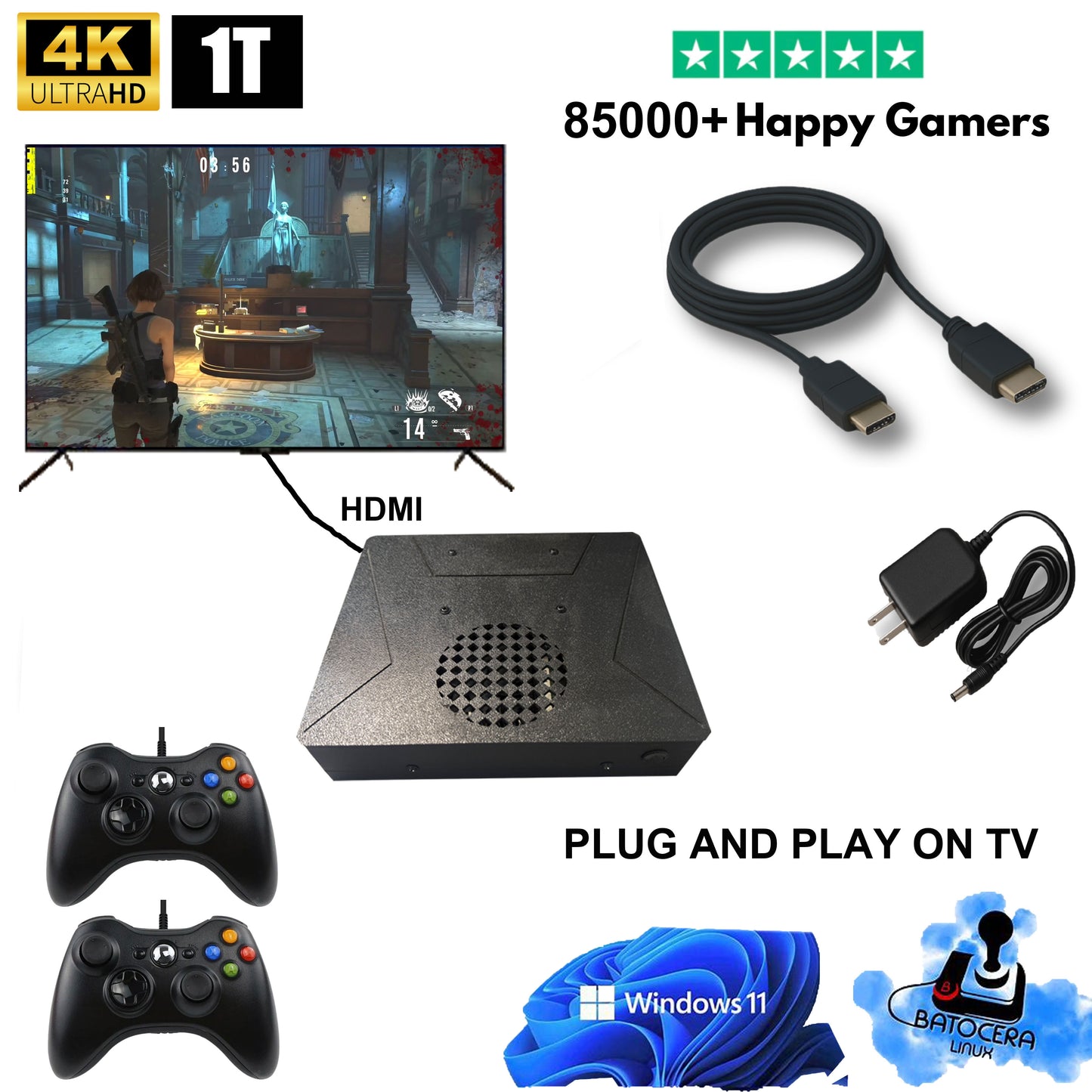 LZAKMR Game Box™ - The Ultimate Retro Game Console