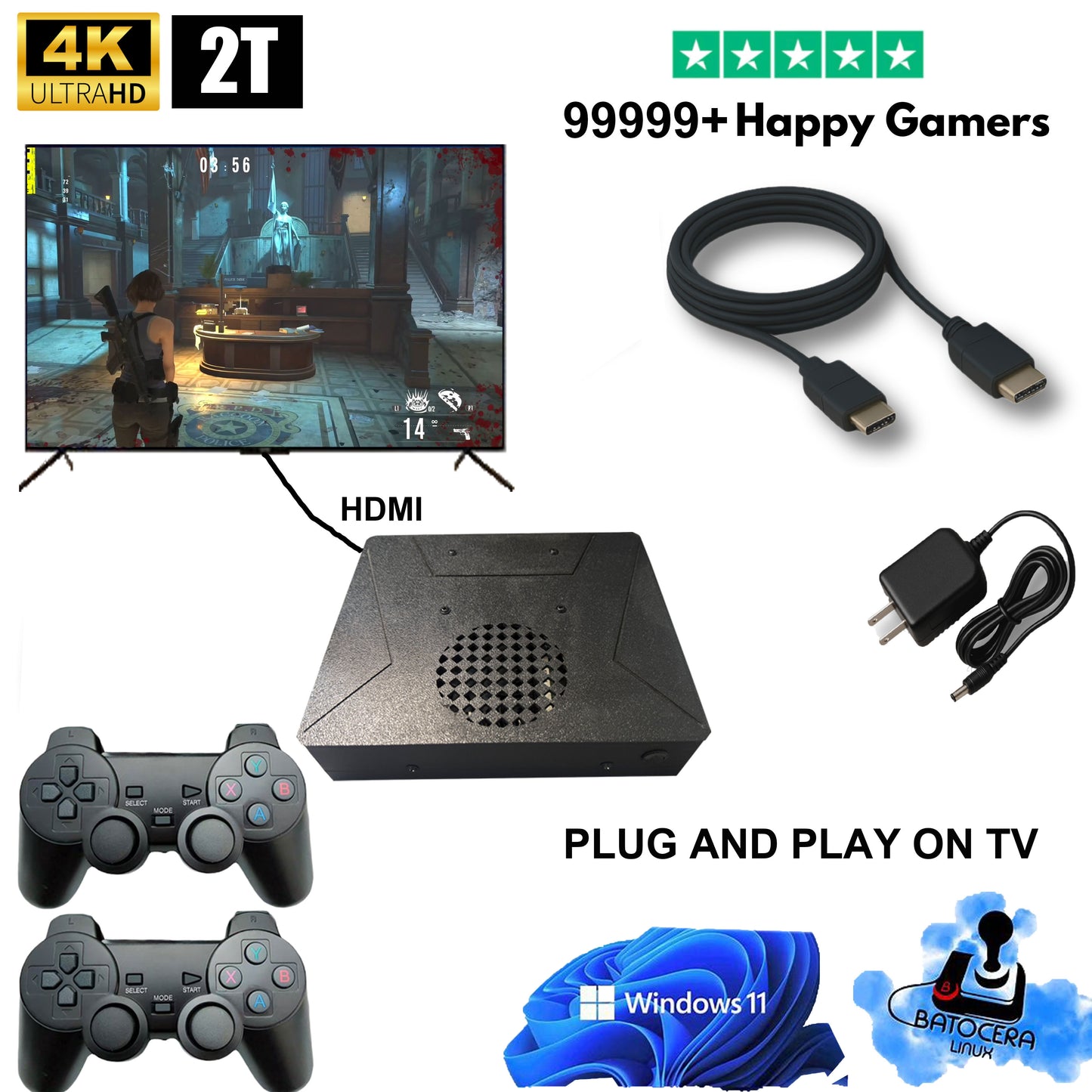 LZAKMR Game Box™ - The Ultimate Retro Game Console