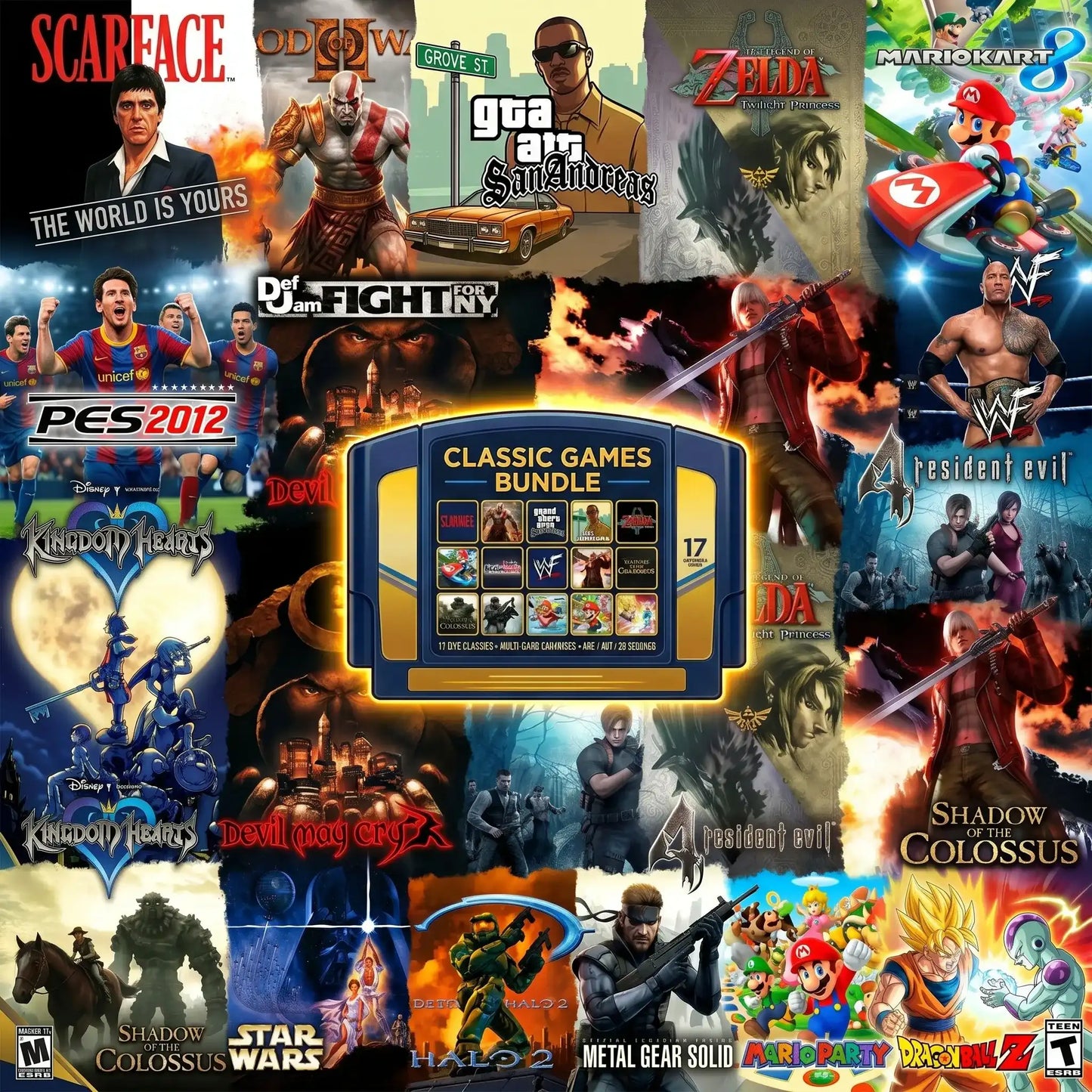 +Classic Games Pack - Compatible with 500gb and 1TB and 2TB and 4TB versions
