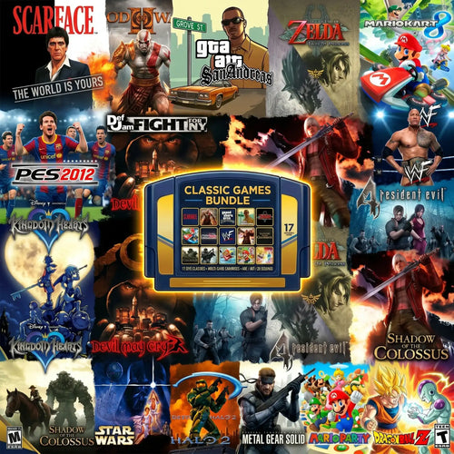 +Classic Games Pack - Compatible with 500gb and 1TB and 2TB and 4TB versions